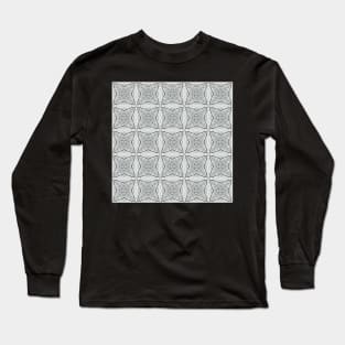 Winter Road Aerial view Kaleidoscope pattern 43 Long Sleeve T-Shirt